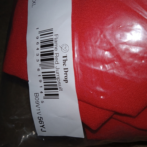 The Drop Flaming Red Jumpsuit - Picture 3 of 3